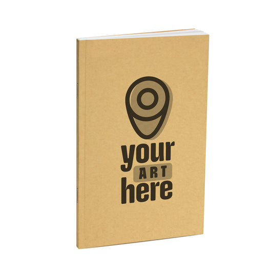 Standard Perfect-Stapled Custom Notebook, Add Your Artwork or Logo