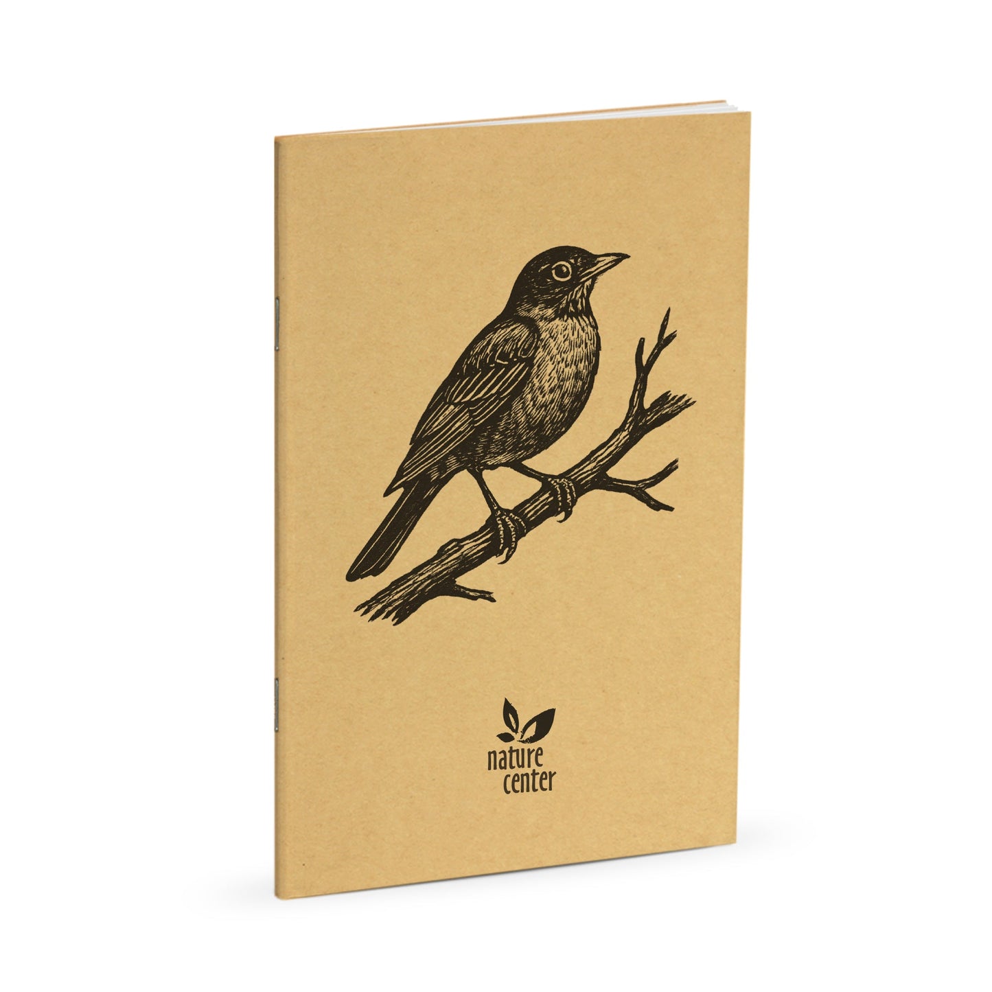 Nature Journal, American Robin, Standard Stapled Notebook, Add Your Logo - Beech Tree Paper
