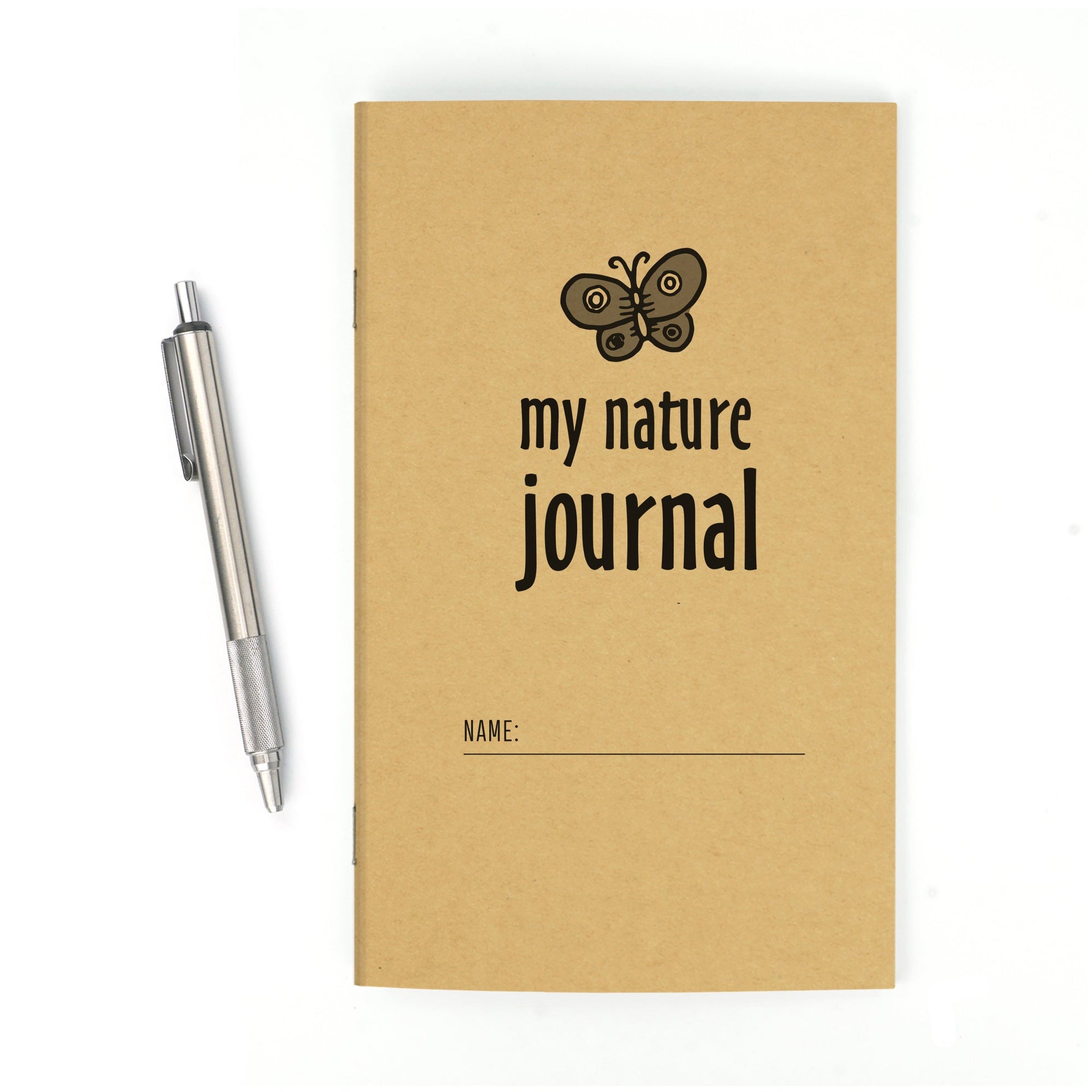 Nature Journal, Butterfly, Standard Stapled Notebook, Add Your Logo - Beech Tree Paper