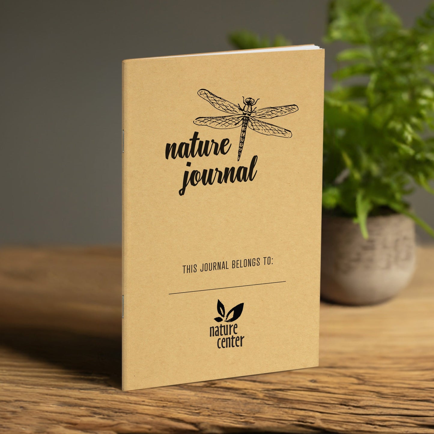 Nature Journal, Dragonfly, Standard Stapled Notebook, Add Your Logo - Beech Tree Paper