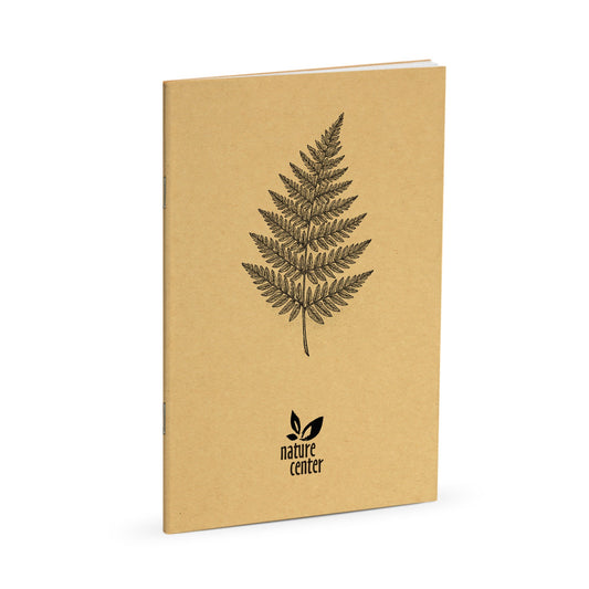 Nature Journal, Fern Sketch, Standard Stapled Notebook, Add Your Logo - Beech Tree Paper