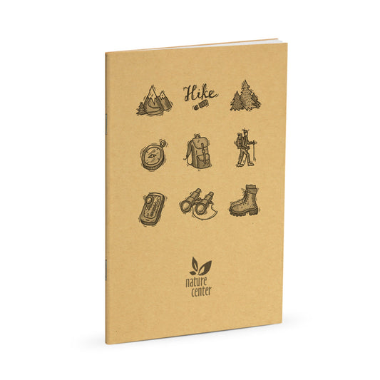 Nature Journal, Hiking, Standard Stapled Notebook, Add Your Logo - Beech Tree Paper