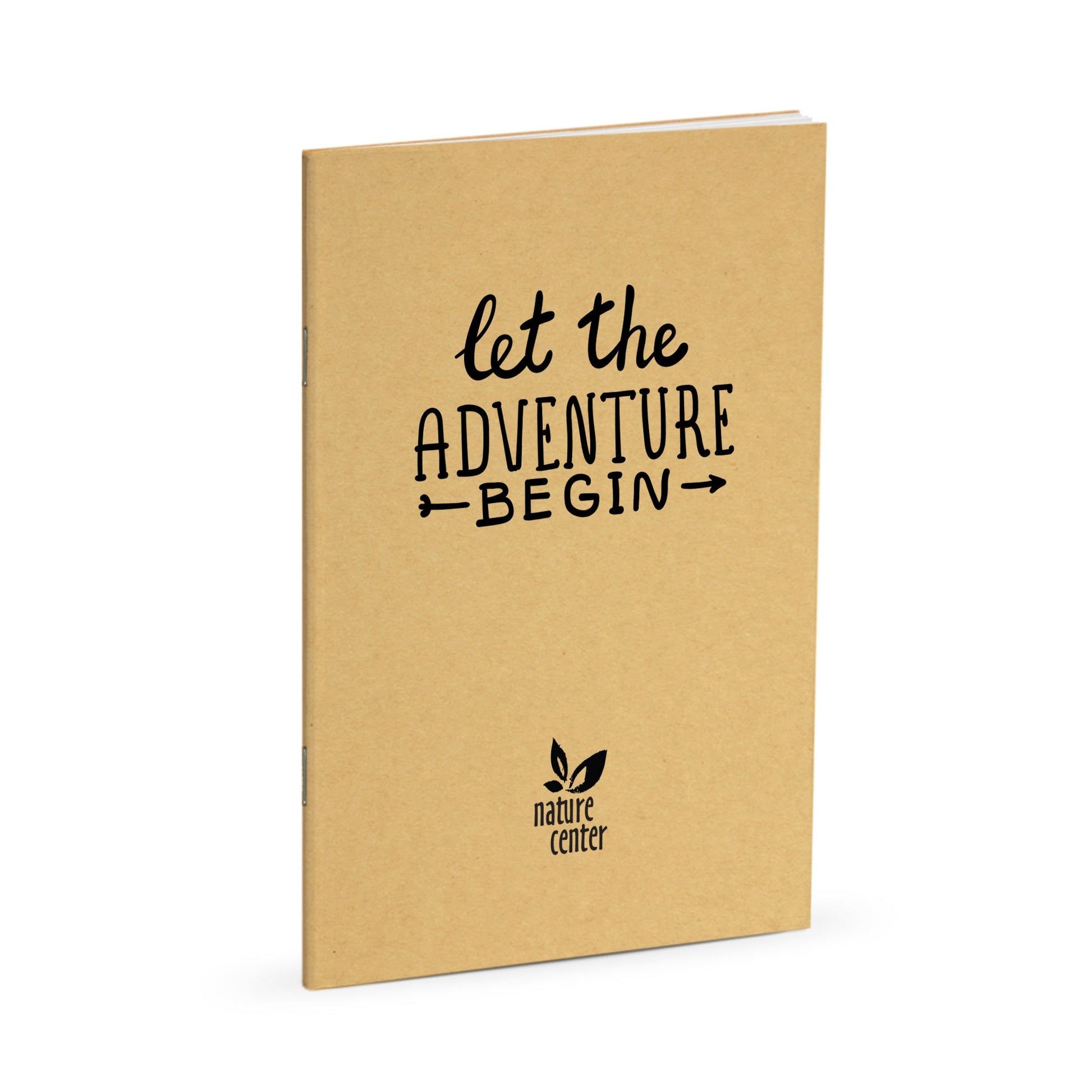 Nature Journal, Let the Adventure Begin, Standard Stapled Notebook, Add Your Logo - Beech Tree Paper