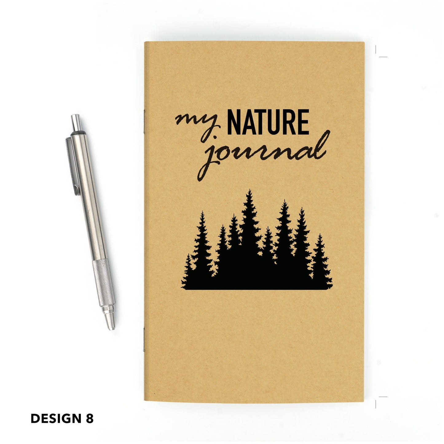 Nature Journal, Pines, Standard Stapled Notebook, Add Your Logo - Beech Tree Paper
