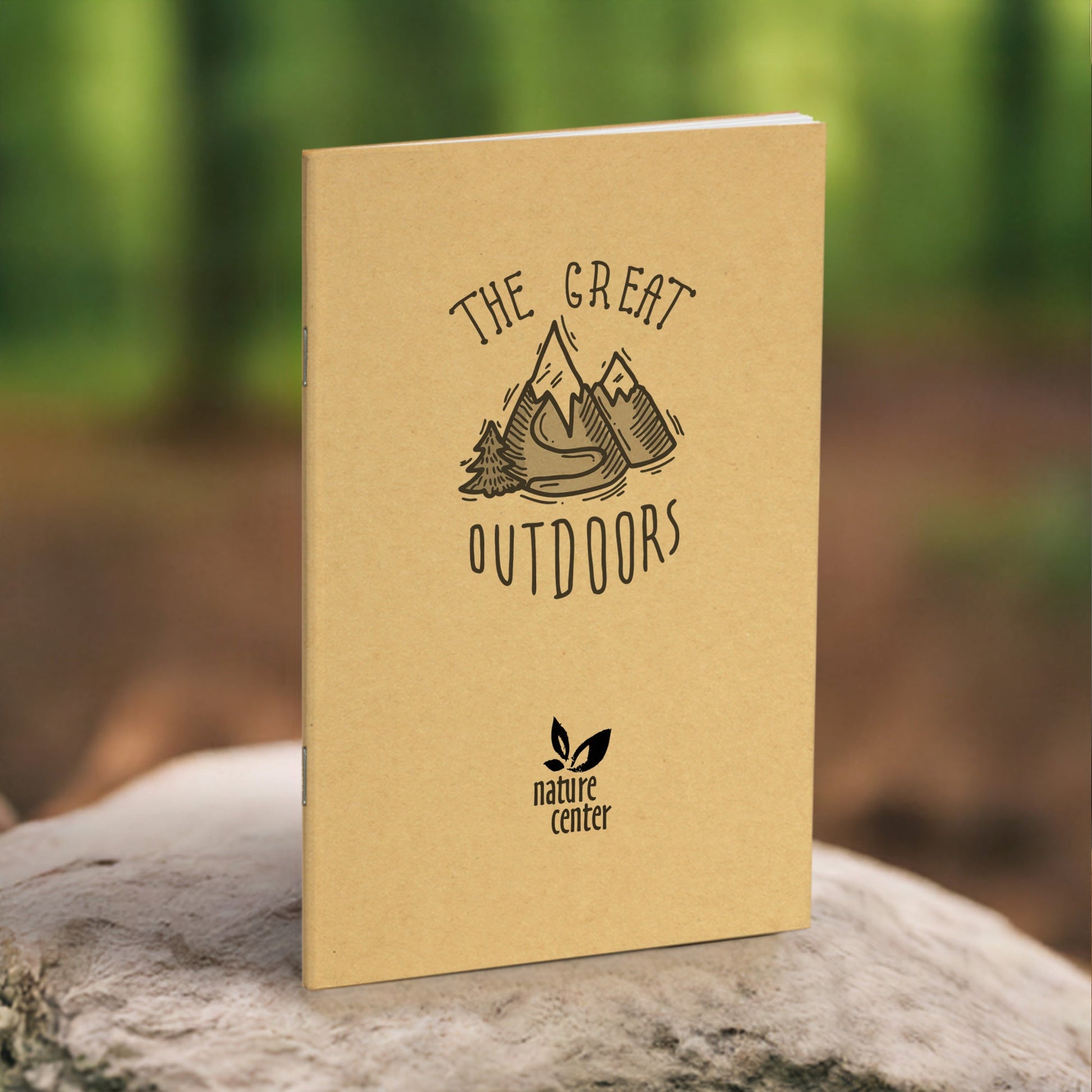Nature Journal, The Great Outdoors, Standard Stapled Notebook, Add Your Logo - Beech Tree Paper