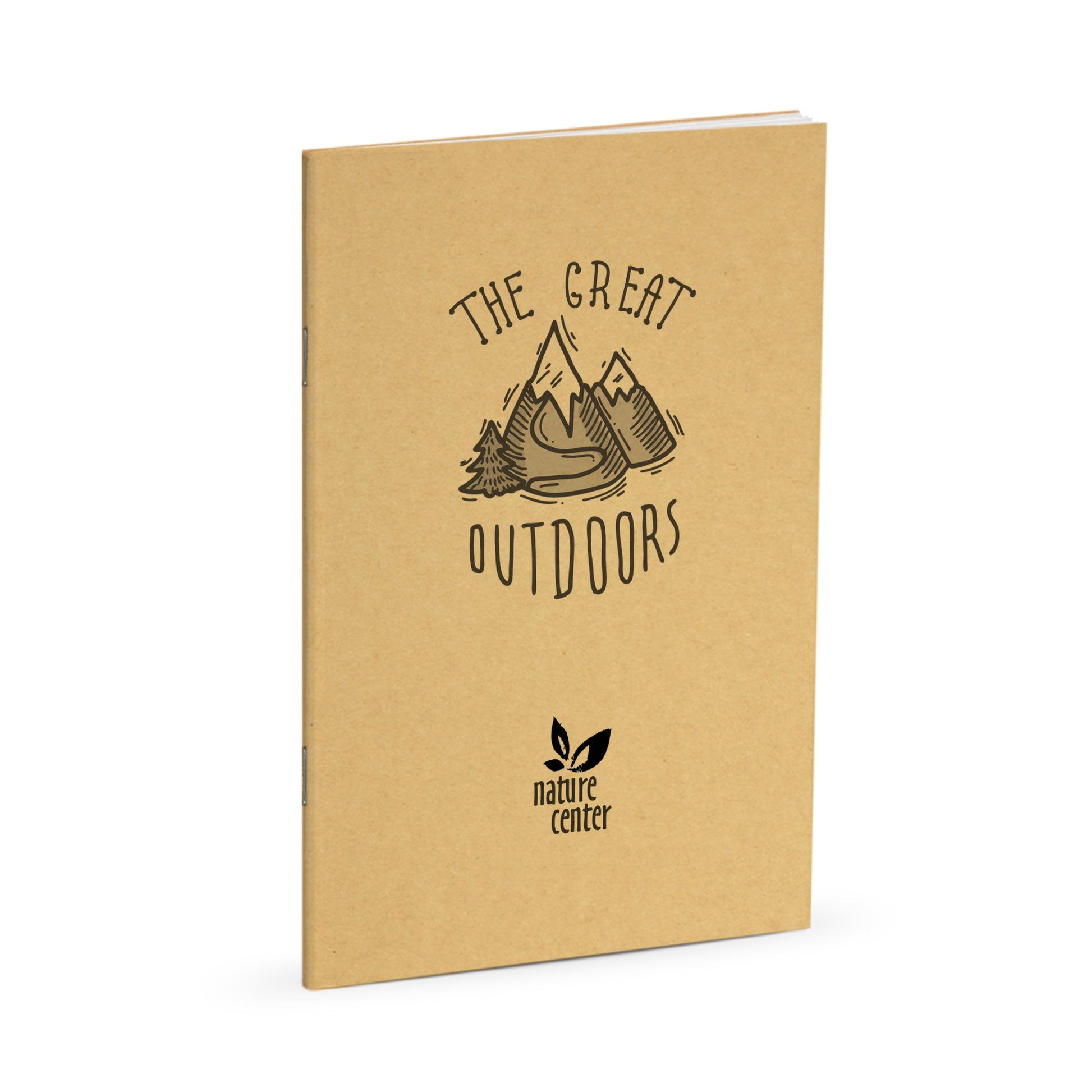Nature Journal, The Great Outdoors, Standard Stapled Notebook, Add Your Logo - Beech Tree Paper