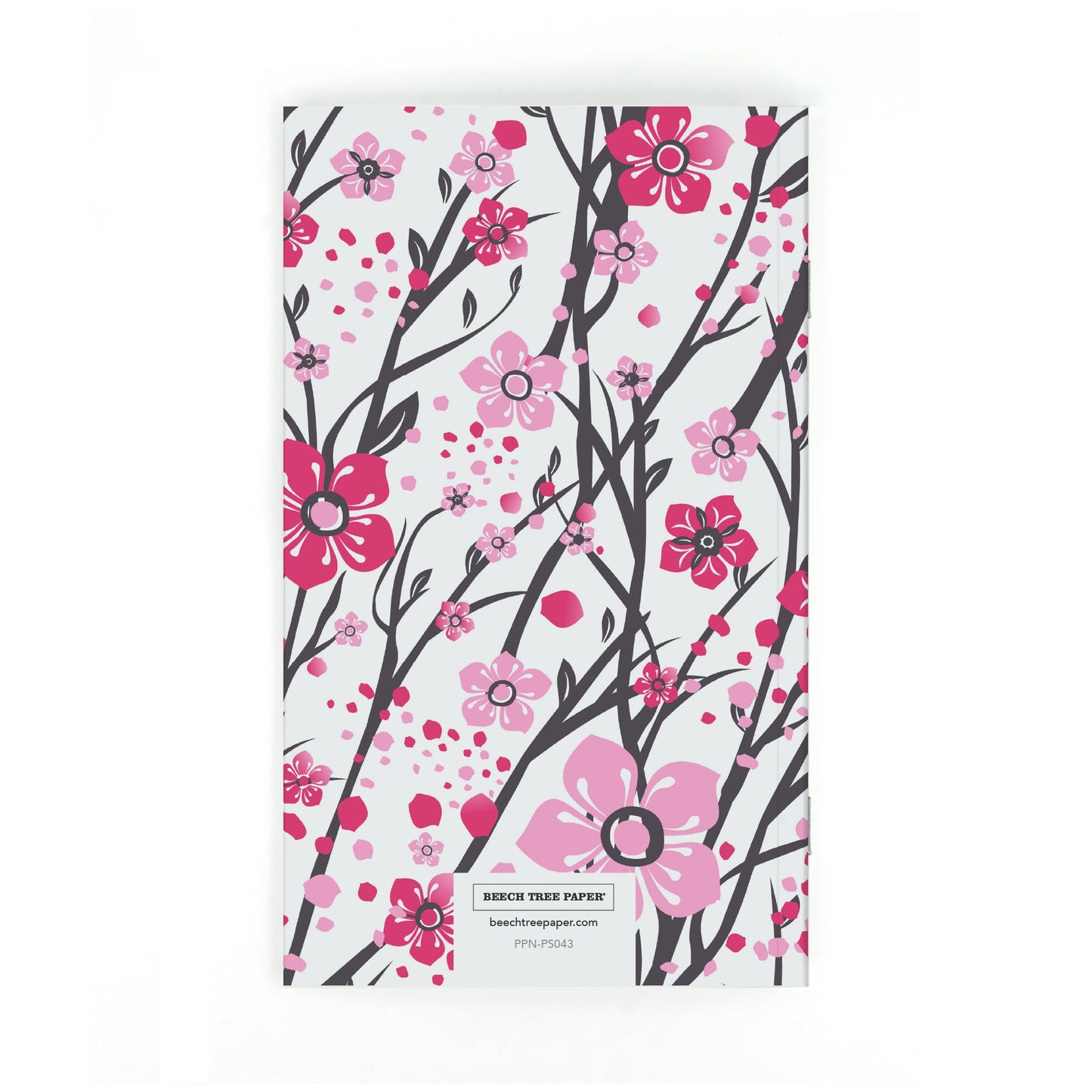 Personalized Notebook, Pink Blossoms, Add Your Name - Beech Tree Paper