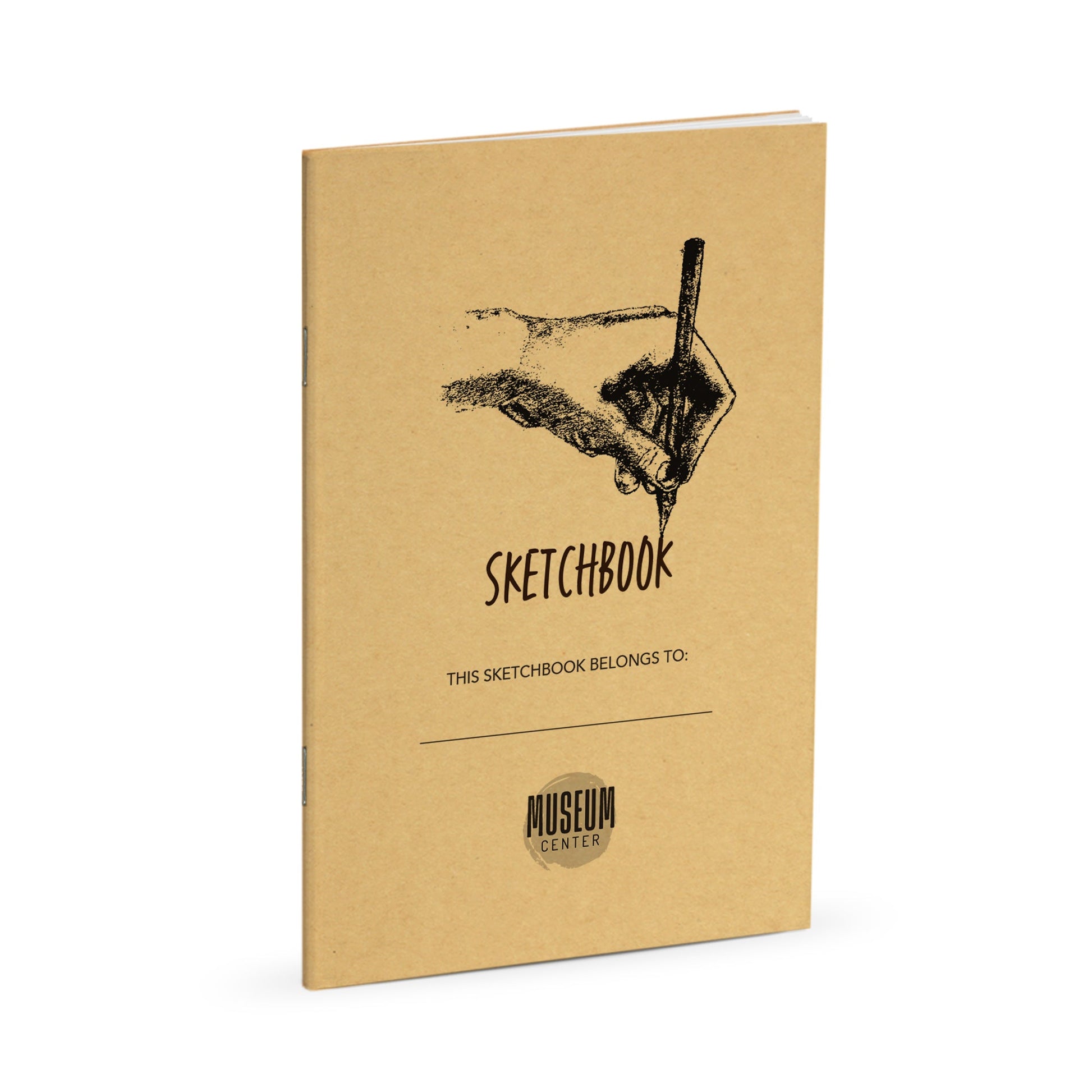 Sketchbook, Drawing Hand Sketchbook, Standard Stapled Notebook, Add Your Logo - Beech Tree Paper