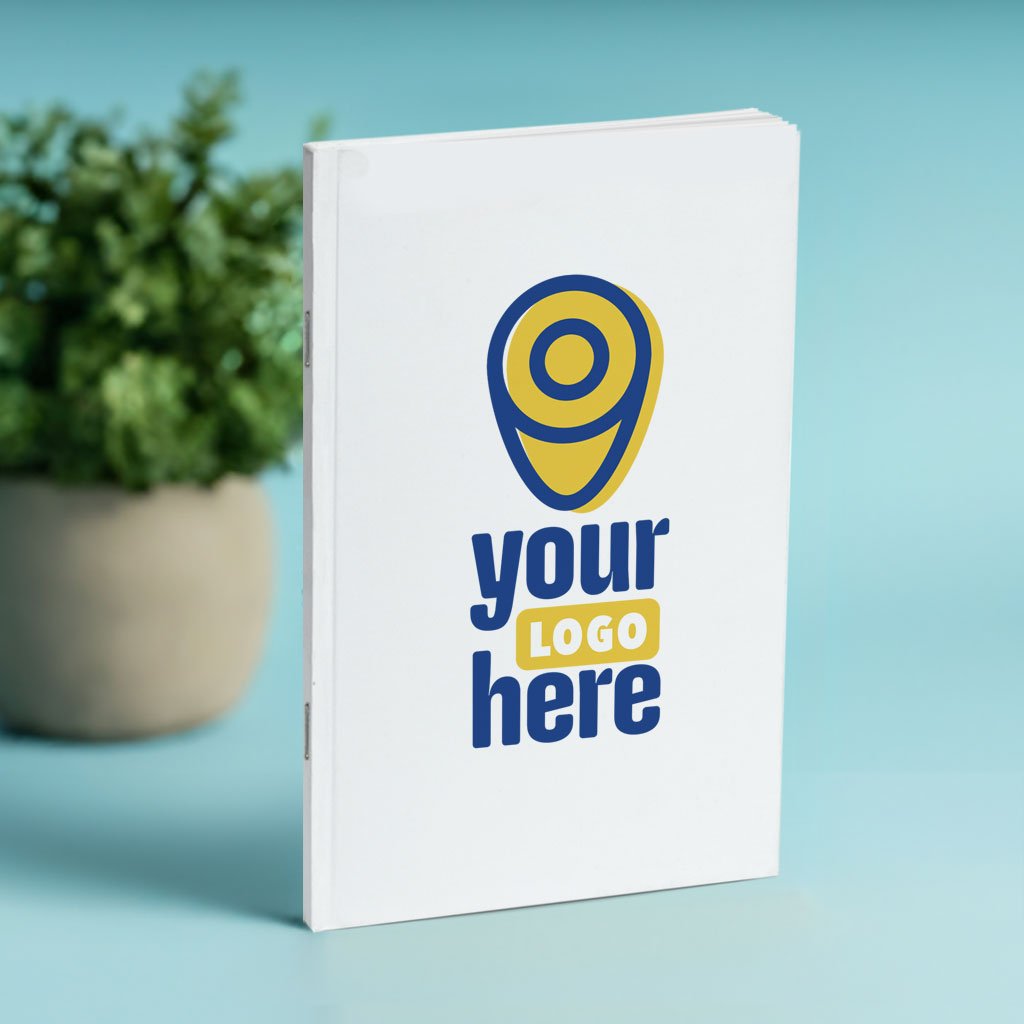 Standard Perfect - Stapled Color Custom Notebook, Add Your Artwork or Logo - Beech Tree Paper