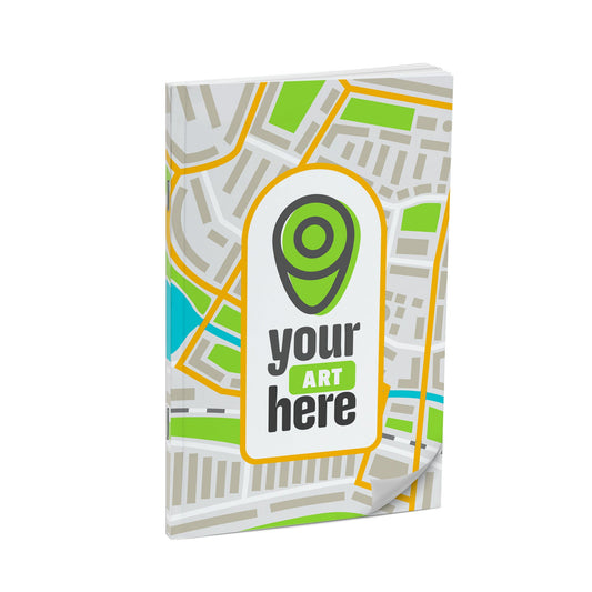 Standard Perfect - Stapled Color Laminated Custom Notebook, Add Your Artwork or Logo - Beech Tree Paper