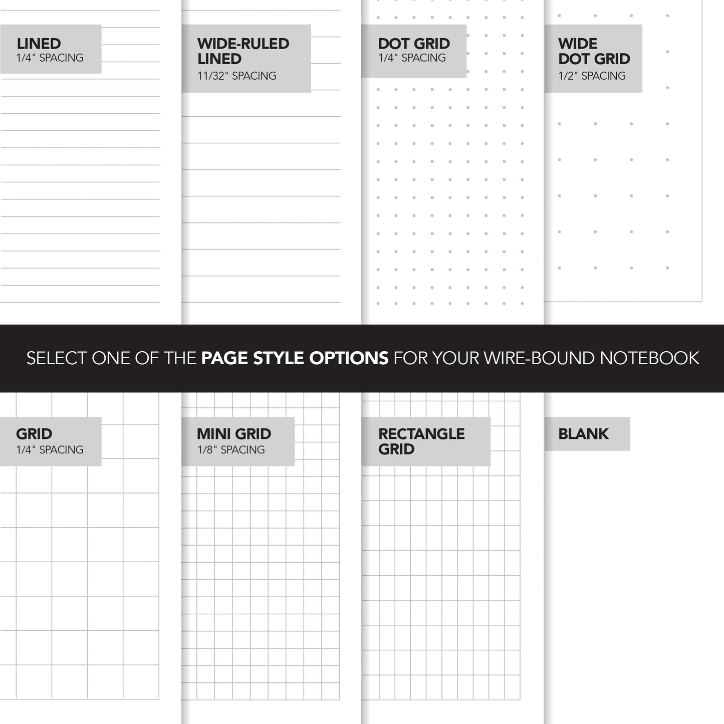 Standard Wire - Bound Color Laminated Custom Notebook, Full Bleed, Add Your Artwork or Logo - Beech Tree Paper