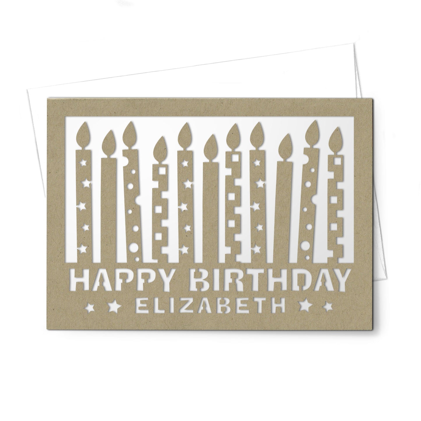 Personalized Greeting Card, Happy Birthday, A7 - PCD - 017 - 01 - Beech Tree Paper