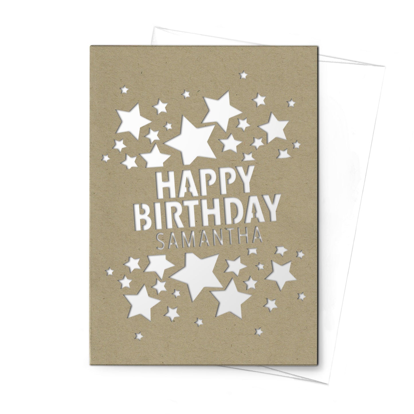 Personalized Greeting Card, Happy Birthday, A7 - PCD - 018 - 01 - Beech Tree Paper