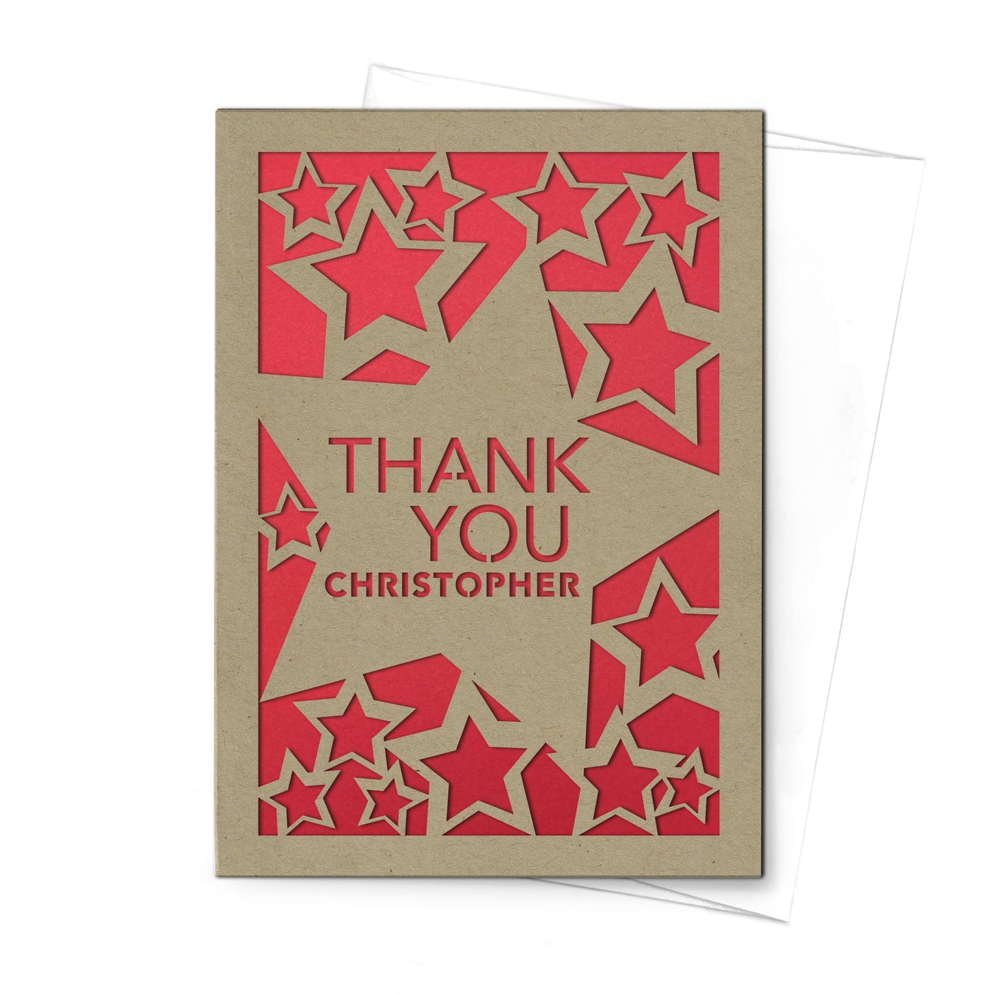 Personalized Greeting Card, Thank You, A7 - PCD - 004 - 01 - Beech Tree Paper