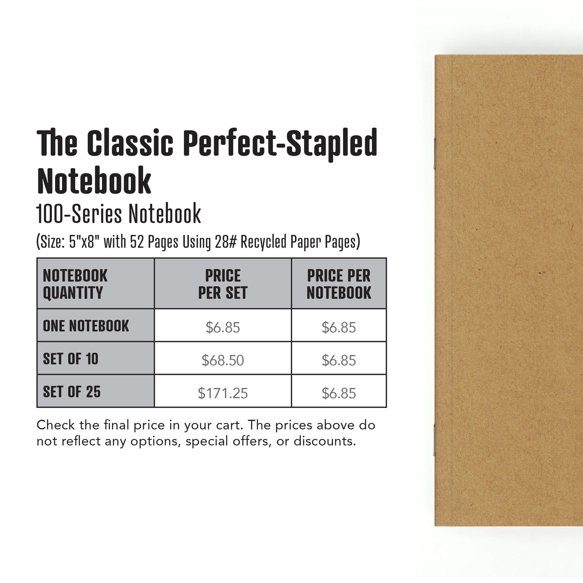 Bulk pricing on notebooks for large orders