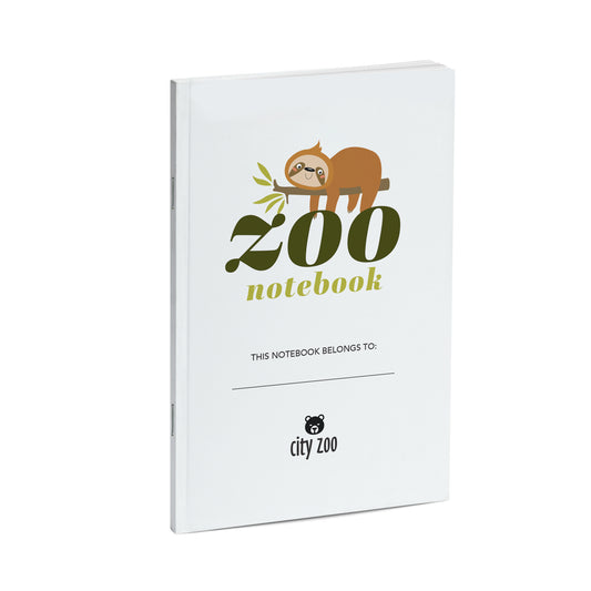 Sloth, Zoo Notebook, Discovery Log Notebook, Add Your Logo