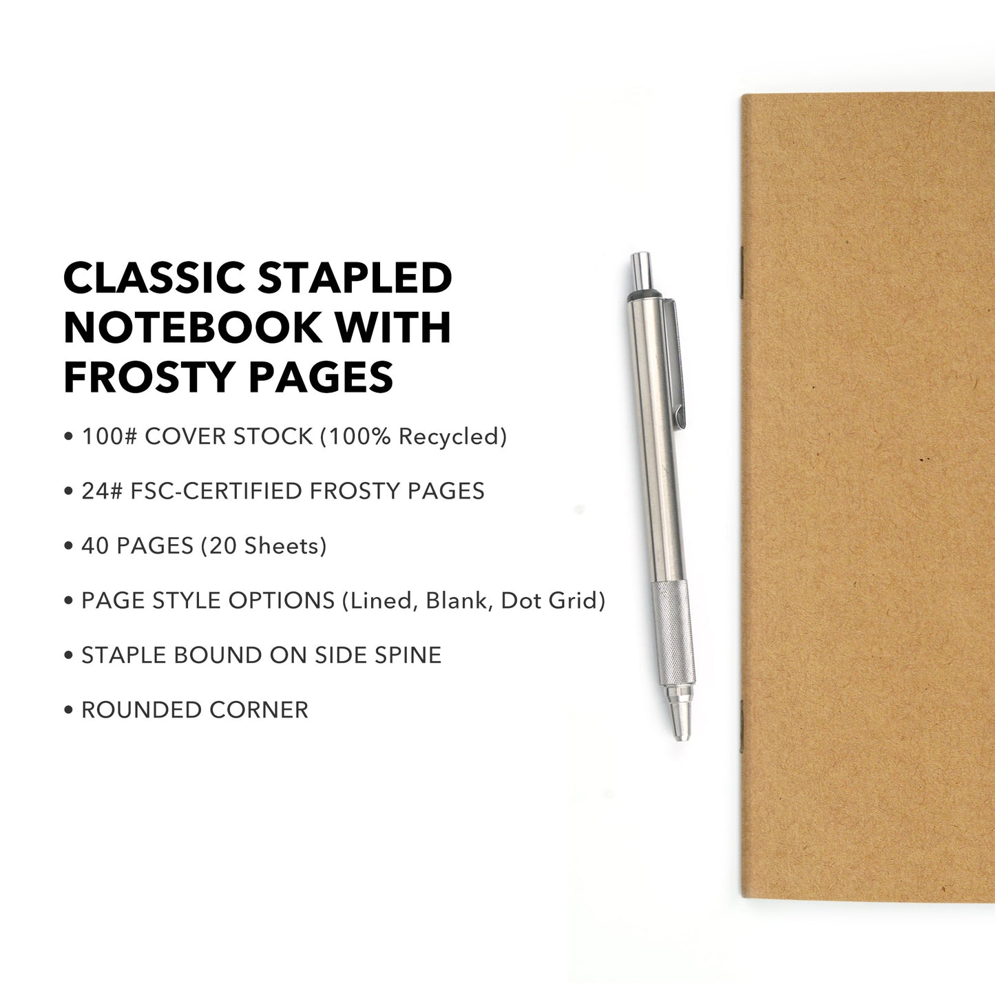 The Classic Notebook with Frosty Pages