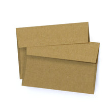 Load image into Gallery viewer, kraft brown envelopes, A1 notecard