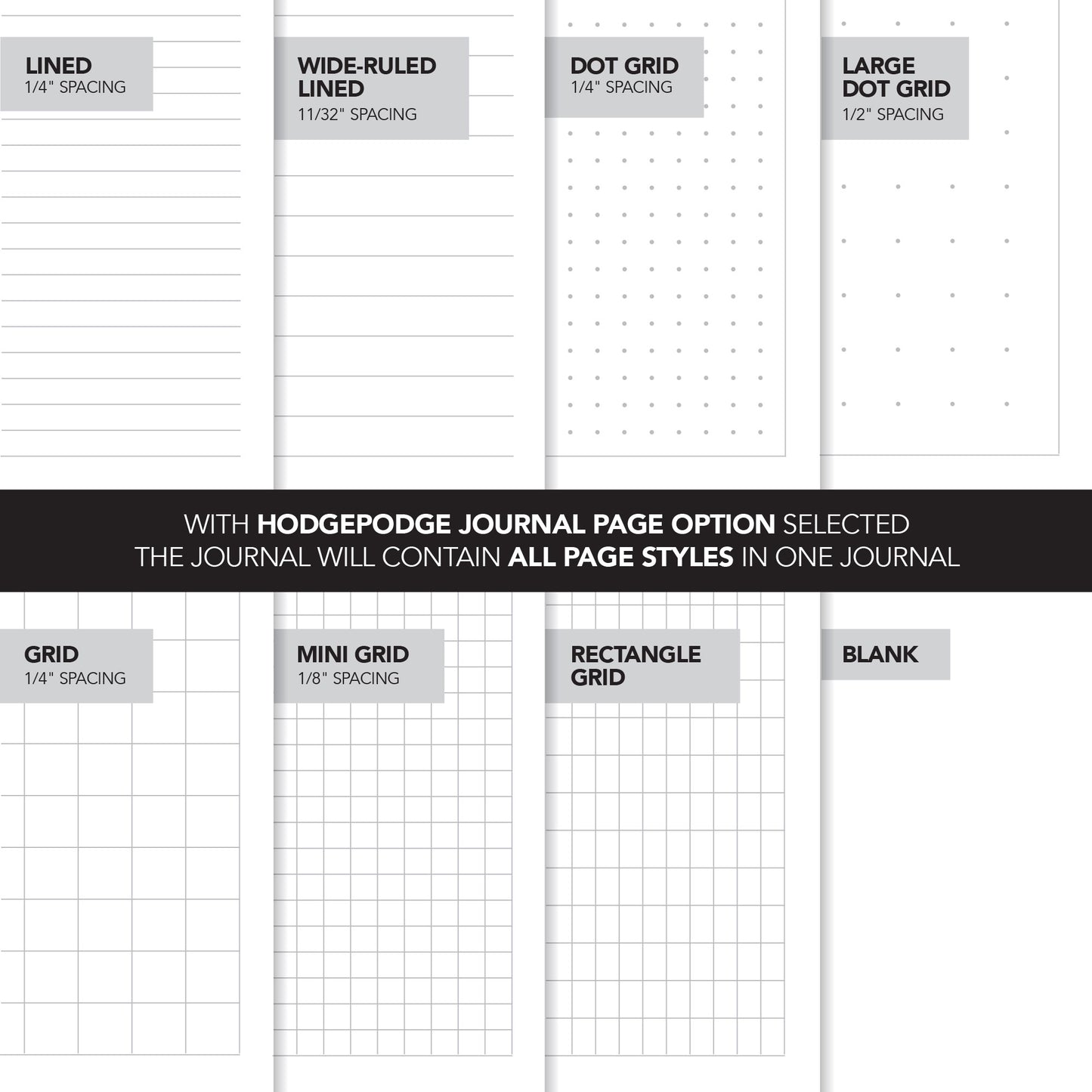 Multiple page options for your Junque journal