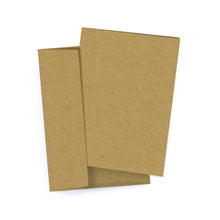Load image into Gallery viewer, Recycled kraft brown notecard set, made in the USA