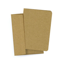 Load image into Gallery viewer, Rounded Corner Folded Notecards with Envelopes, Size: A1