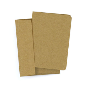 kraft brown envelopes, A1 notecard