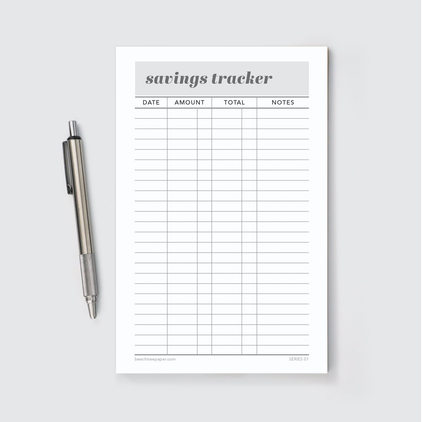 Notepad, savings tracker, home office, school supply