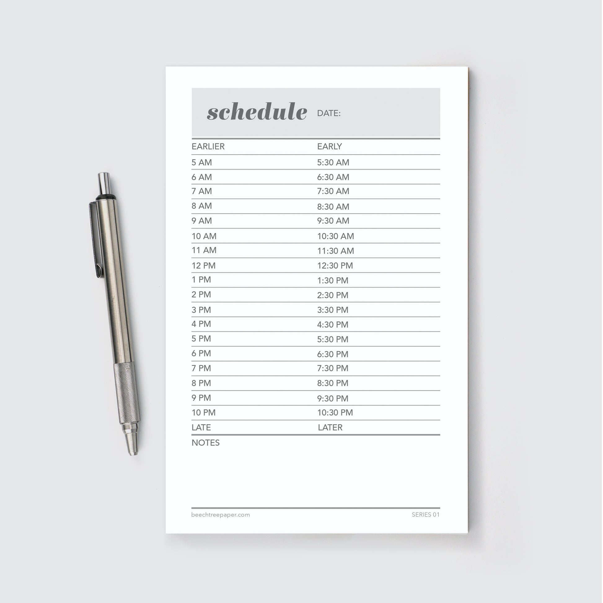 Notepad, schedule, home office, school supply