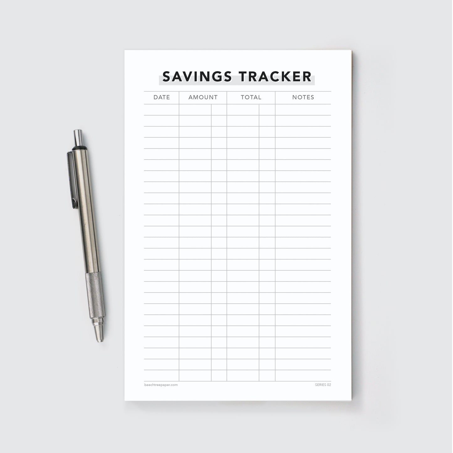 Notepad, savings tracker, home office, school supply