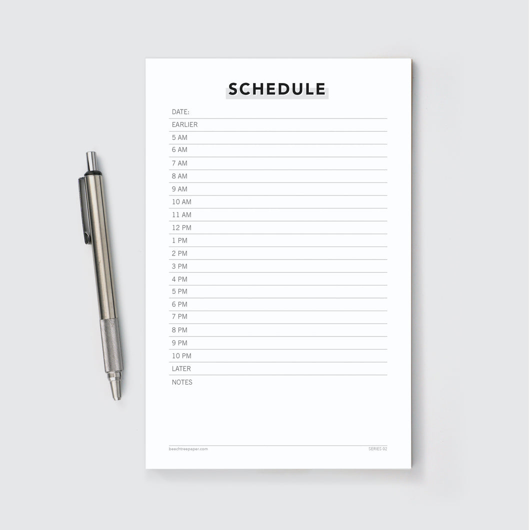 Notepad, schedule, home office, school supply