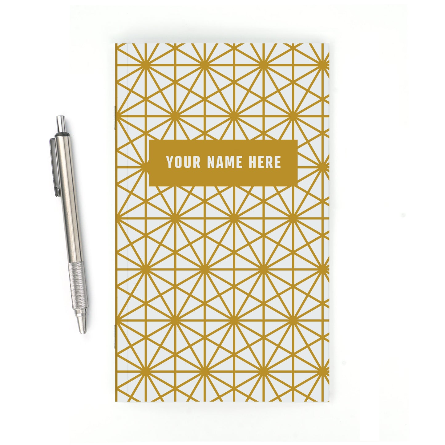 Personalized Notebook, Cube Star, Add Your Name