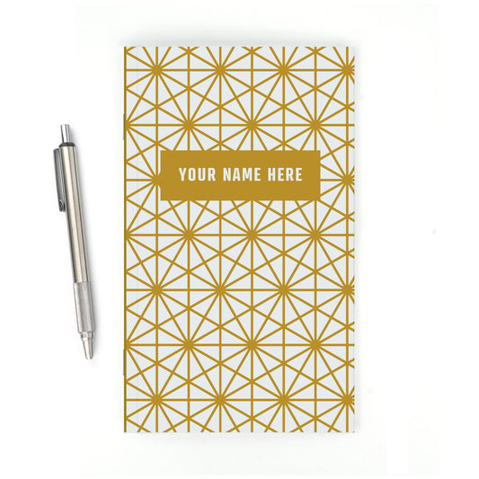 Personalized Notebook, Cube Star, Add Your Name