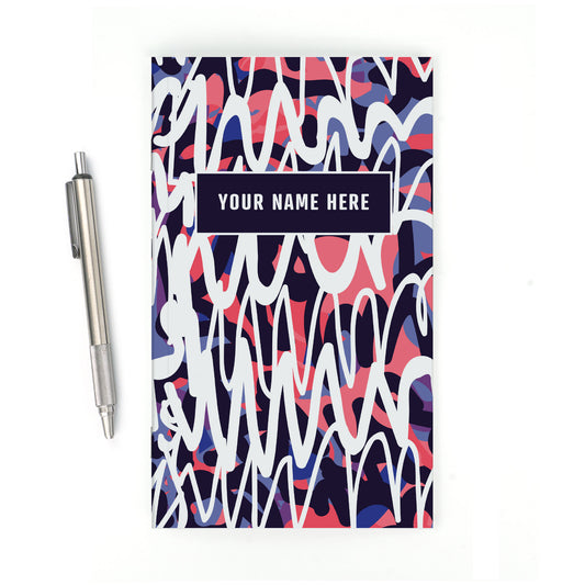 Personalized Notebook, Graffiti, Add Your Name