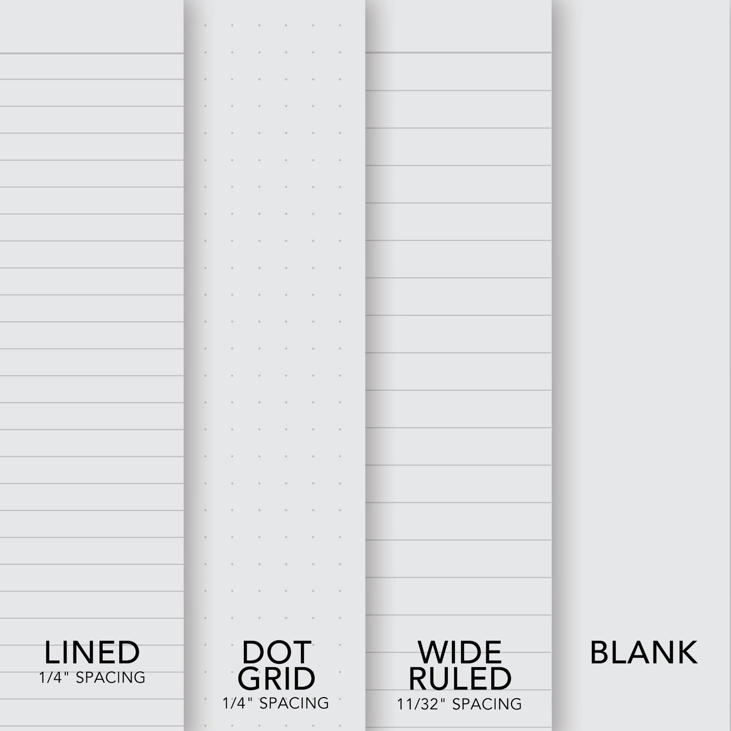 Notebook Paper Sales, Dot Grid, Lined, Blank