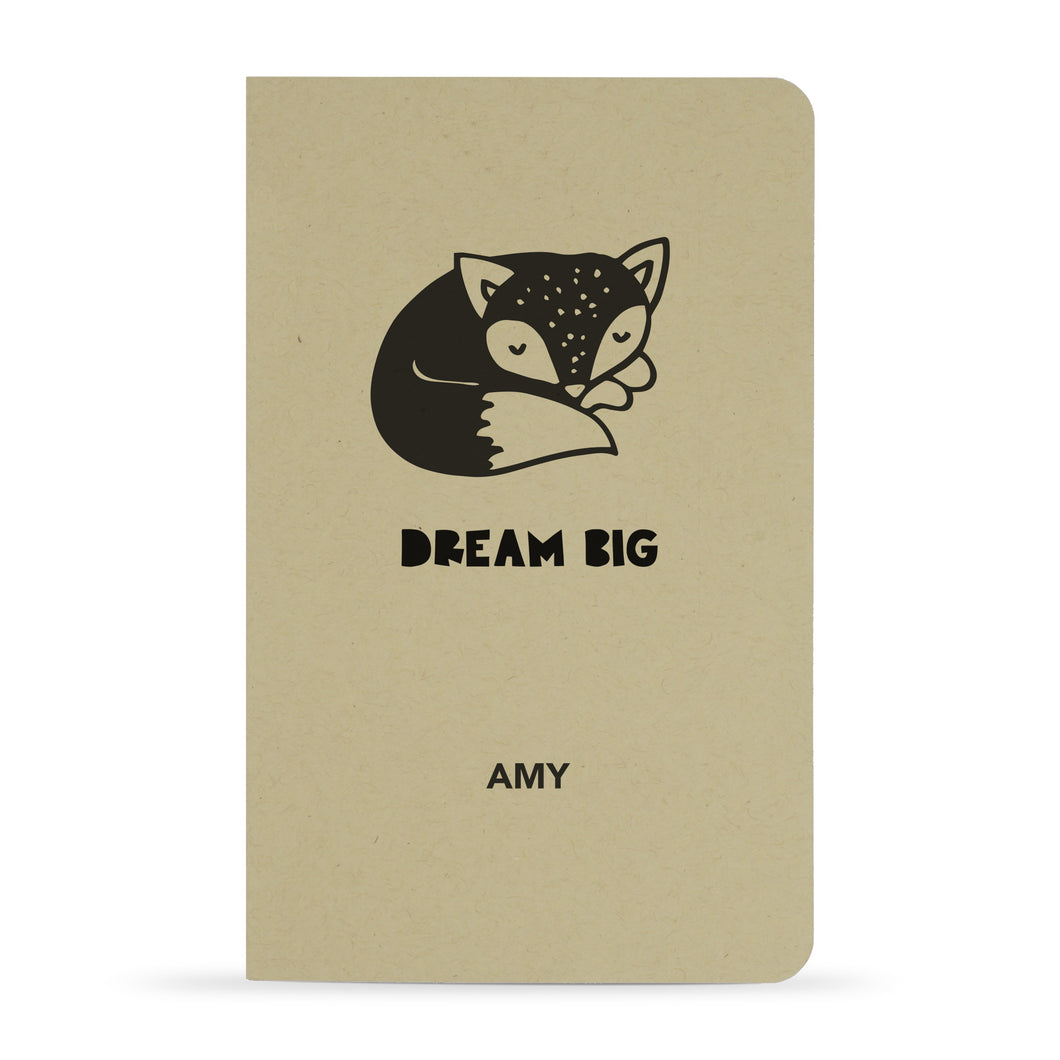 Personalized Printed Notebook, Dream Big