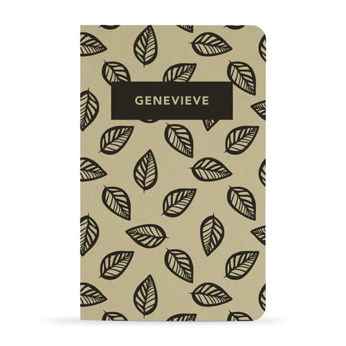 Personalized Printed Notebook, Leaves