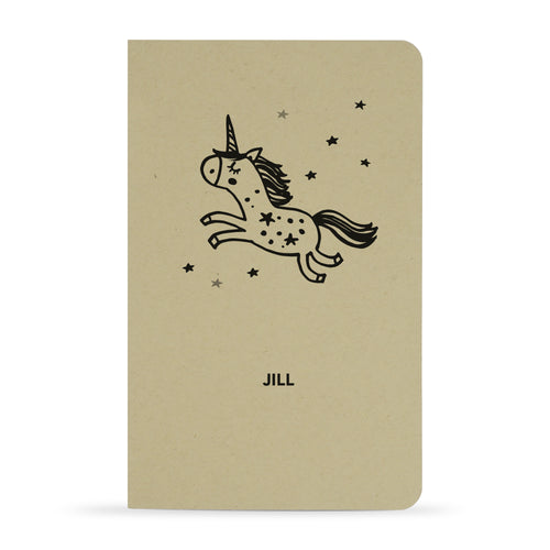 Personalized Printed Notebook, Unicorn