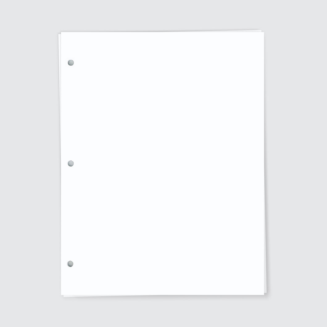 Planner Refill Paper, 3-hole punch, Agenda, Plan, Organize