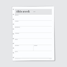 Load image into Gallery viewer, Planner Refill Paper, Agenda, Plan, Organize
