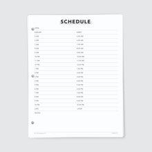 Load image into Gallery viewer, Planner Refill Paper, Schedule, Series Two