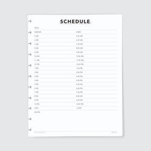 Load image into Gallery viewer, Planner Refill Paper, Schedule, Series Two