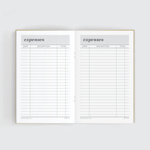Load image into Gallery viewer, Travelers Notebook Inserts, Heavy Cover Stock, Sturdy, Notebook, Multiple Sizes Available 