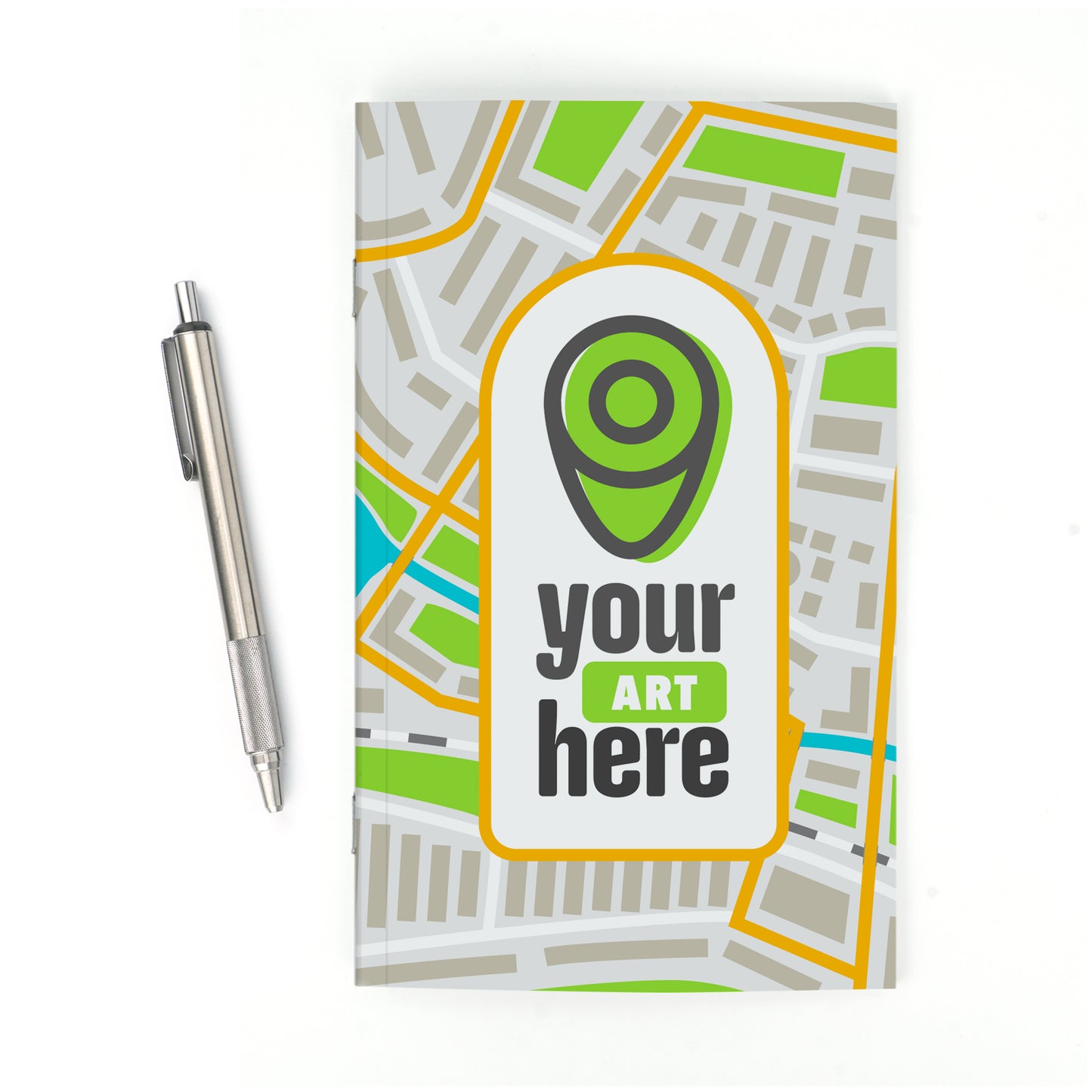 Standard Perfect-Stapled Color Laminated Custom Notebook, Add Your Artwork or Logo