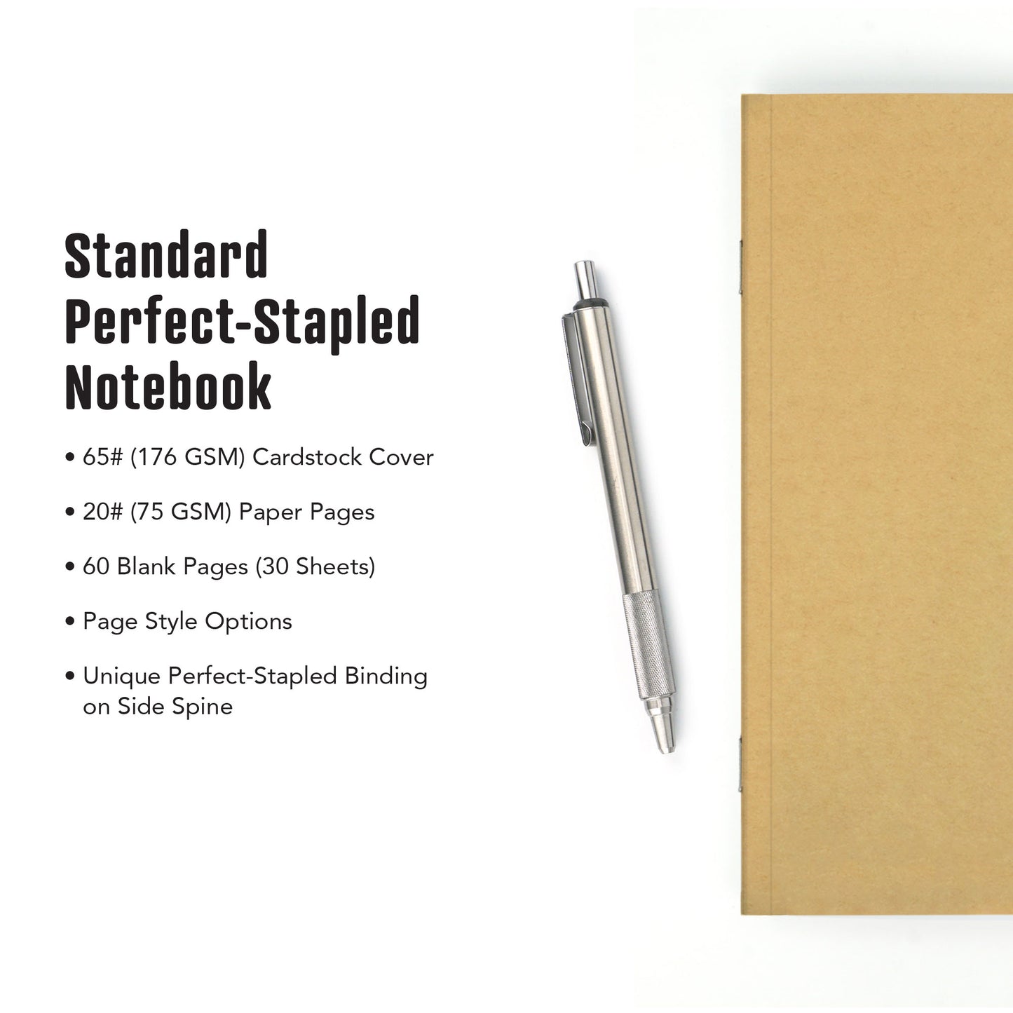 Standard Perfect-Stapled Notebook