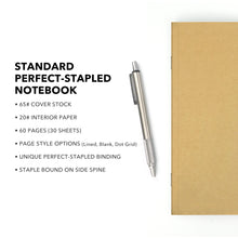 Load image into Gallery viewer, Standard Perfect-Stapled Notebook