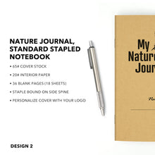 Load image into Gallery viewer, Nature Journal, Swallowtail, Standard Stapled Notebook, Add Your Logo