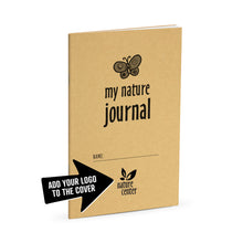 Load image into Gallery viewer, Nature Journal, Butterfly, Standard Stapled Notebook, Add Your Logo