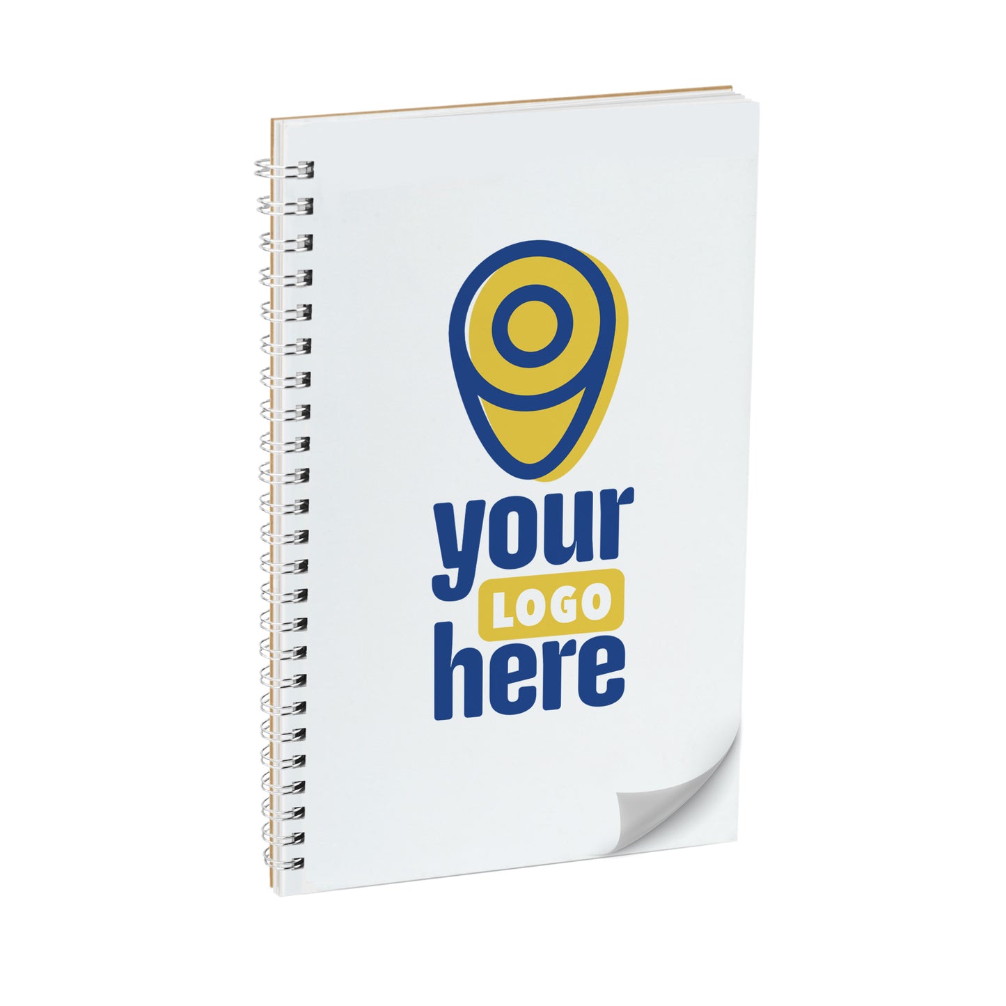 Standard Wire-Bound Color Laminated Custom Notebook, Add Your Artwork or Logo