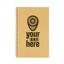 Load image into Gallery viewer, Custom Cover Notebook with Artwork or Logo, Great for Trade Shows, Classrooms, Bulk, Discount Pricing, WIre-Bound, Spiral
