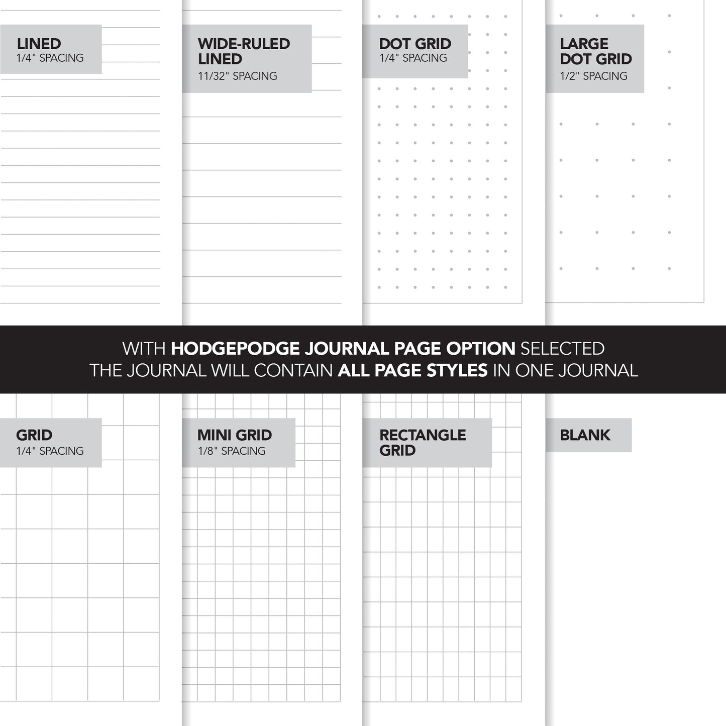 Hodgepodge Journal™, Ring - Bound Junk Journal, White Pages - Beech Tree Paper